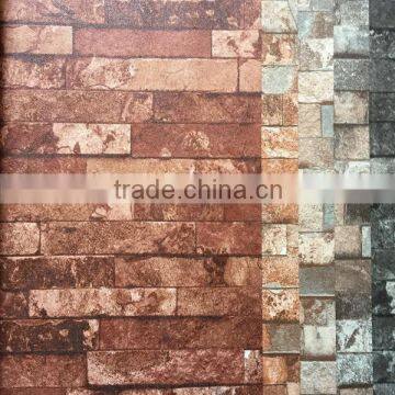 Vintage Style Brick Vinyl Wallpaper for Background Wall photo-2