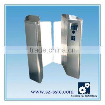 Fingerprint optional entrance flap turnstile barrier gate