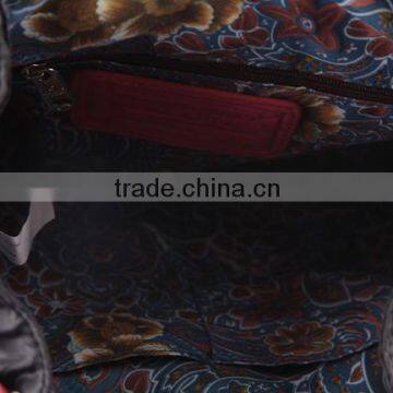 5302 - 2016 Newest Design Wholesale Ladies PU Drawstring Fancy Nylon Backpack Bag With Ostrich Skin photo-6