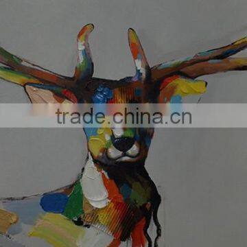 Chinese high quality animal oil painting on canvas 59879