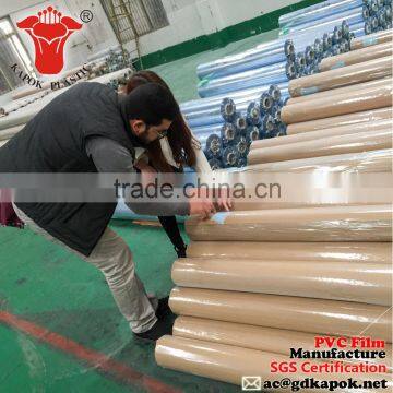 plastic clear pvc film for mattress packaging