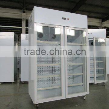 pharmaceutical factory freezer and refrigerator in glass door 660L