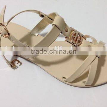 Latest design summer flat sandal woman