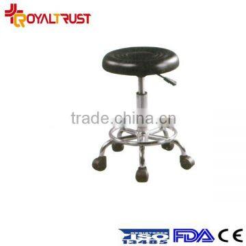 High Quality adjustable swivel PU leather bar stools with wheels