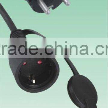 Current Extension Cables With Rubber Plug and Connector 16A Black 10m photo-5