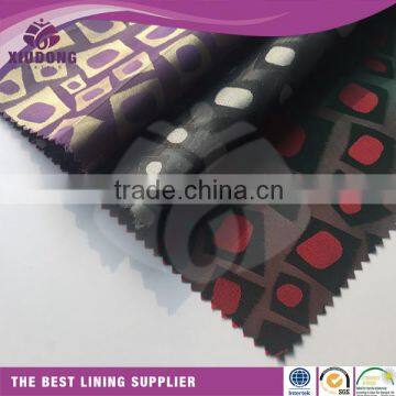 Shaoxing lining textile poly rayon jacquard taffeta lining fabric for high quality garment/suit