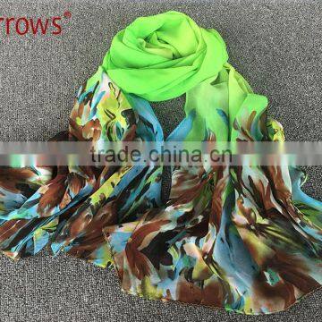 New Long Chiffon Lady Women's Scarf Wraps Shawl Stole Soft Scarves Royal Blue photo-4