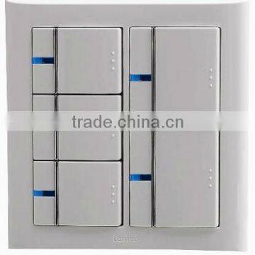 5gang switch CAD50120 electrical wall switch brand 86*86