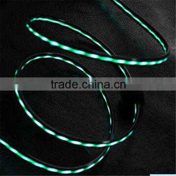 New USB Streamer Emission Data Line Dynamic Light Mobile Phone Charging Wire EL Wire photo-3