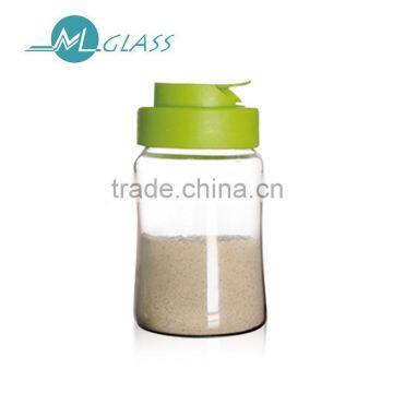 wholesale glass jar glass bottle with food-safe silicone lid high borosilicate glassware N6260