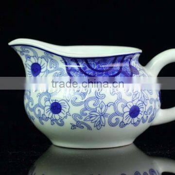 "Orchid Ratan" Painting Blue & White Porcelain Pitcher, 200cc/pitcher