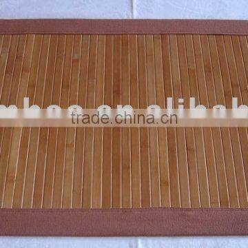 non-line chocolate bamboo door/floor mat