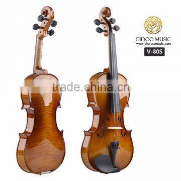 High quality violin 1 / 2 4 / 4 size with resonable violin price and free case made in China V80S