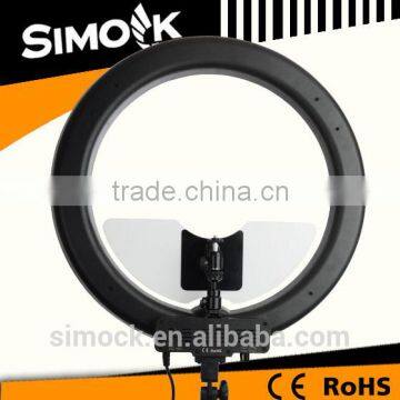 Bi- Color Micro 55 Watt Photography Ring Light RL-18 LED Making up Video Light for DSLR Camera on Portrait photo-4