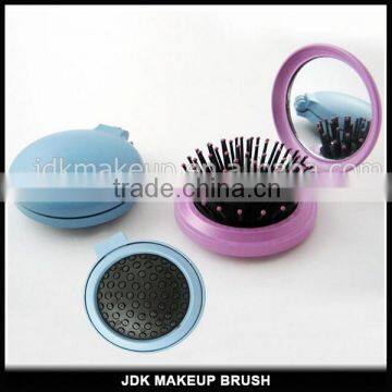 Top quality compact mirror with hair brush