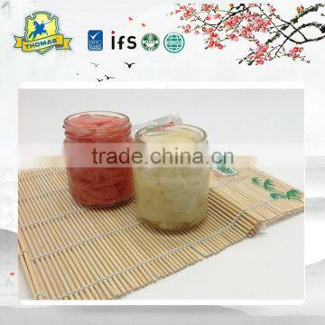 glass jar sushi ginger for America and EURO super market with factory price