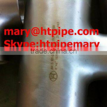 ASTM B366 UNS NO4400 welded reducing tee ASME B16.9