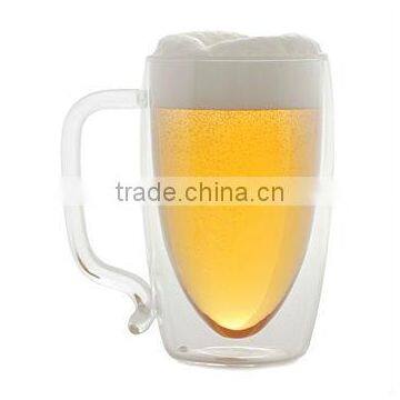 500ml double wall beer glass set of 8pcs