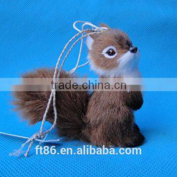 Christmas decoration fake squirrel plush animals tree decoration