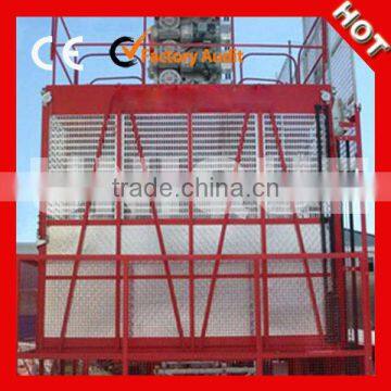 SC100/100 double cages CE proved construction passenger hoist in Iran