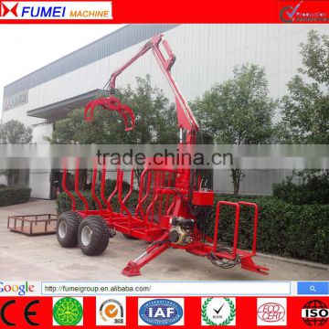 Log/Timber Trailer with Crane