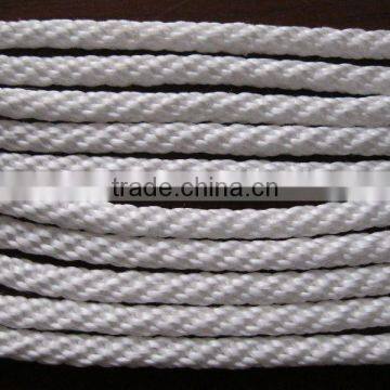 white solid braided rope