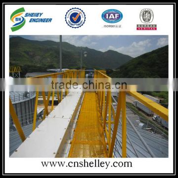 High efficiency rubber belt conveyor system price