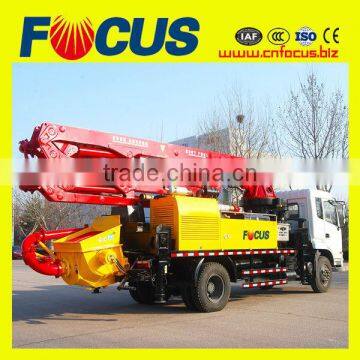 CE and ISO approved 18m mini truck-mounted line concrete pump