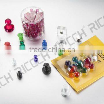 2015 Hot Sale High Quality Customized Package Office Magnet/magnetic Push Pin photo-2