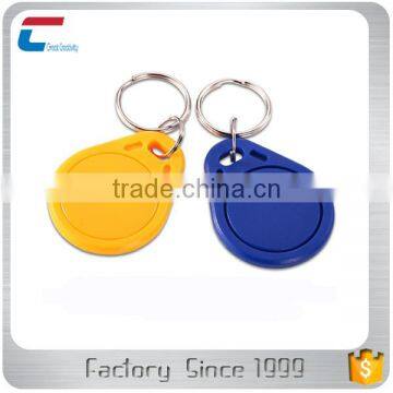 China Manufacturer Custom Design Contactless Writable RFID ABS Keychain Key Fob With Rings photo-5