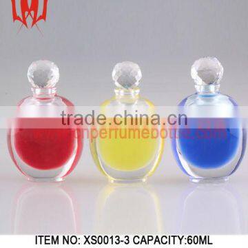 Round Colorful Aroma Diffuser Cystal Perfume Bottles With Volume 150ml