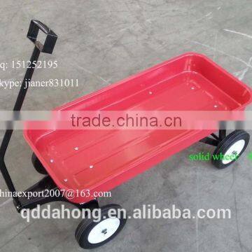 Metal Kid's Tool Cart , Pro-enviromental Red Wagon,Children Wagon TC1805 With Solid Wheel photo-2