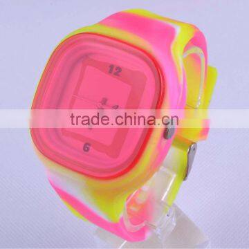 fashion silicone watch with custom logo for promotion