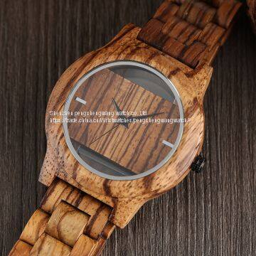Double Layer Glasses Fashion Dressing Wooden Watches photo-3