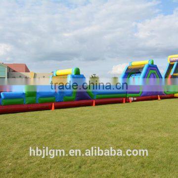 PVC Inflatable Obstacle Course for Sale, 0.55mm PVC Inflatable Tarpaulin Material Cheap Price photo-2