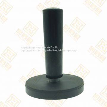 M6 Thread Customized Disk Magnet Coved With Rubber With Bakelite Handle photo-2