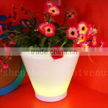 New products 2015 innovative product for homes led planter plastic tube flower vase mold