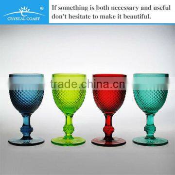 Elegant unique design colored glass tumblers