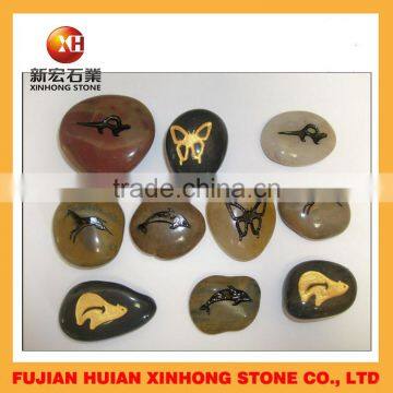 Decorative River Stone,memorial Stone Imprinted Words photo-5