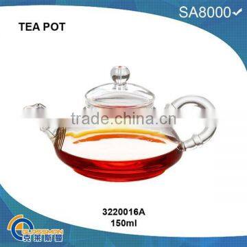 TP016A(150ML),heat resistant glass teapot