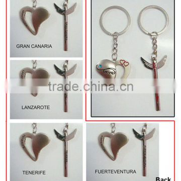 Love promotion metal key chain