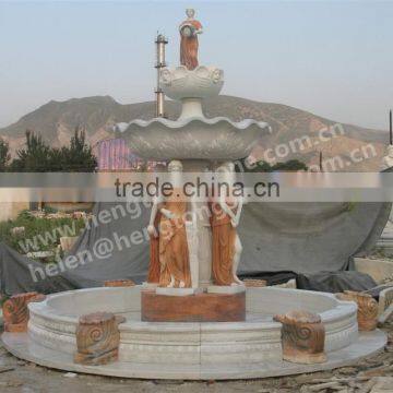 Beautiful Hot Sale Garden Large Stone Fountain With Circle Pool photo-2