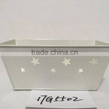 Wholesale New Sign Rectangle Home Garden Deco Shenzhen a Zinc Coated Wide Flower Pot