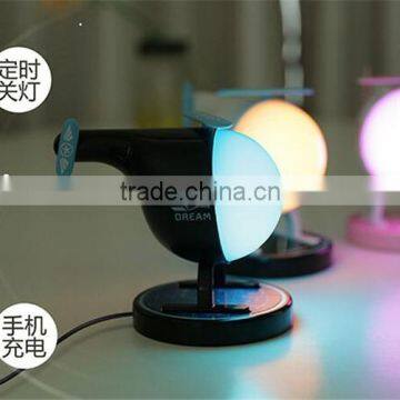 Night Light Aircraft Creative Lamp for Children to Sleep The Bedside Night Light Helicopter LED Charging Nightlight photo-3