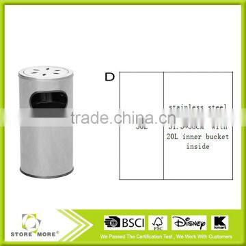 Innovation! Outdoor STORE MORE Stainless Steel Trash Can photo-2