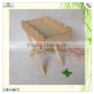 Fsc Certified 3 Holder Shelf Wooden Flower Tray photo-3