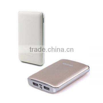 High Quality 5000mAh Leather Finish Power Bank Mobile Phone Charger photo-3