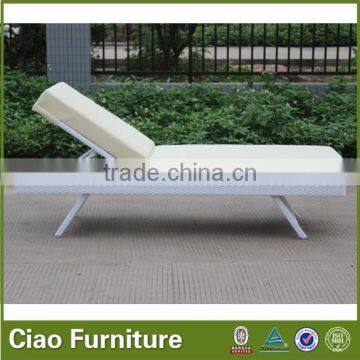 swimming pool side outdoor chaise rattan lounge chair