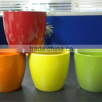 Beautiful Solid Color Ceramic Flower Pot