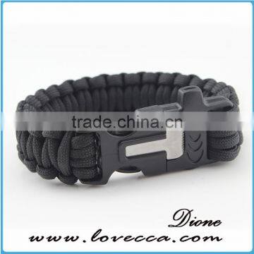 Firestarter Whistle Buckle With Compass 550 Survival Bracelet photo-3